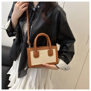 Retro mini square crossbody bag styled on a model for a chic daily outfit perspective