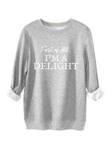 Detail of grey sweatshirt showing soft white fleece lining and rolled sleeve cuffs