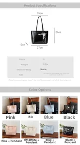 Guide des dimensions détaillées et options de couleurs pour ce grand sac cabas épuré