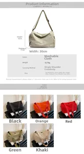 Tableau des tailles pour sac en nylon de 30cm avec détails du matériau et de la bandoulière