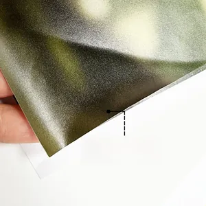 Macro detail of frosted matte wall sticker texture showing the semi-transparent film