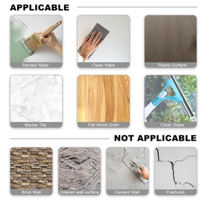 Guía de superficies para pegatinas de pared con paredes adecuadas y no recomendadas