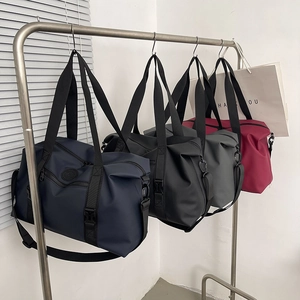Large Capacity Travel Bag Women Waterproof Nylon Sports Duffel Bag With Luggage Strap Shoulder Crossbody Bag For Travel Gym Weekend