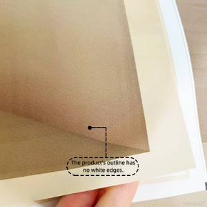Detail der matt strukturierten selbstklebenden Wandtattoo-Folie ohne weißen Rand