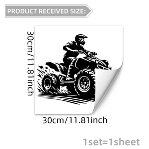 Specifiche delle dimensioni per l'adesivo in vinile impermeabile con pilota di ATV