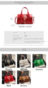 Detailed size chart for crocodile pattern handbag featuring precise dimensions and weight