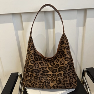 Leopard Muster Hobo Tasche Für Damen Große Kapazität Retro Achsel Schulter Tote Handtasche Winter Mode PU Leder