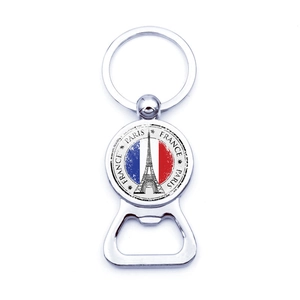 Llavero abridor cerveza metal París Torre Eiffel bandera Francia accesorio