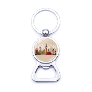 London Souvenir Schlüsselanhänger mit Union Jack, Big Ben und Bierflaschenöffner
