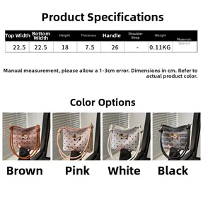 Spécifications détaillées de taille pour sac fourre-tout femme avec écusson ours