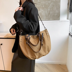 Retro Canvas-Umhängetasche mit großer Kapazität für den täglichen Pendelverkehr und Crossbody