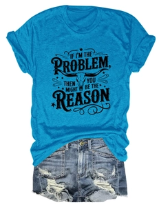 Detail of teal t-shirt with buffalo skull graphic print and distressed denim shorts
