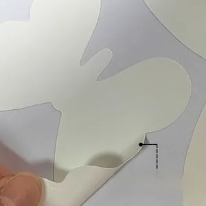 Close-up of luminous butterfly wall stickers showing the glow effect in the dark