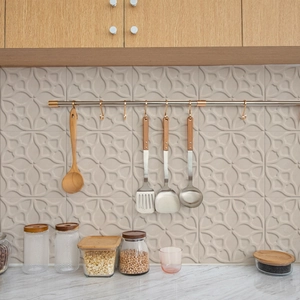 Retro Marble Pattern Tile Stickers Waterproof PVC Self Adhesive 3D Relief Wall Stickers For Kitchen Bathroom Home Decor
