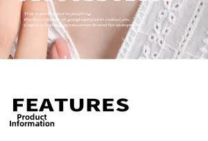 Detailed close-up of white lace embroidery texture on a titanium steel necklace accessory