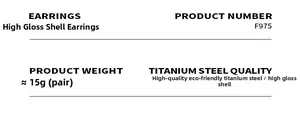 Detailed specifications of baroque pearl earrings made from durable titanium steel