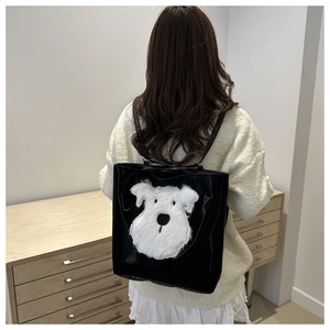 Women tote bag casual backpack commuter shoulder bag large capacity detail view style
