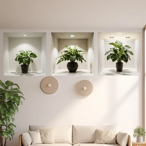 Modern minimalist wall spotlights and round wooden sconces for elegant home interior lighting