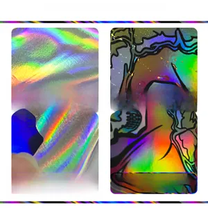 Laser holographic pumpkin and bat wall sticker with waterproof PVC texture and adhesive back