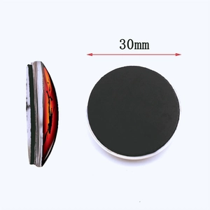 30mm Halloween pumpkin fridge magnet made of crystal glass with flexible magnetic backing