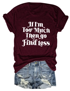 T-shirt bordeaux imprimé lettré avec short en jean bleu clair à effet vieilli