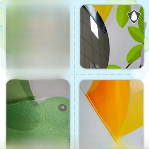Close-up of matte anti-fingerprint texture and mirror reflection on bird wall stickers