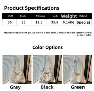 Detailed size chart and color options for the lace butterfly canvas tote bag