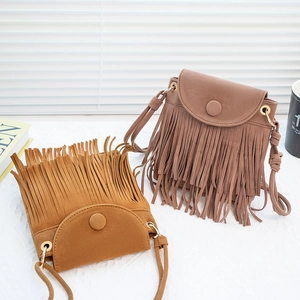 Sac Bandoulière Vintage Femme Avec Franges Bohème Gland Sac À Épaule Suédine Petit Sac À Main Quotidien Décontracté