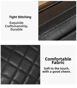 Détail de motif matelassé vintage avec coutures précises et tissu brillant de qualité