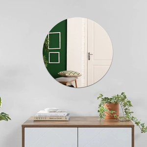 Specchio da parete rotondo minimalista per l'arredamento del soggiorno moderno