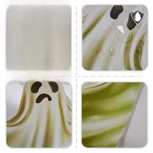 Detailansicht der wasserdichten Halloween-Geister-Fensteraufkleber mit Texturdetails