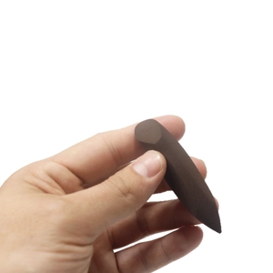 Dark brown teardrop makeup sponge for flawless foundation and concealer blending