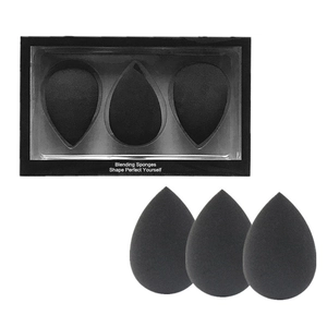 Makeup Blending Sponges Hydrophilic Non-Latex Teardrop Foundation Sponges Dry Wet Dual Use Expandable Cosmetic Tools