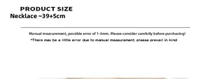 Guide des tailles du collier gouvernail vintage avec longueur 39 plus 5 cm d'extension