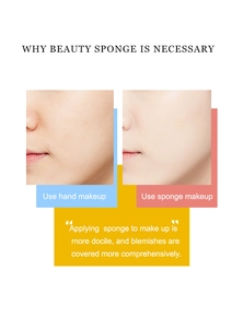 Comparaison de l'application du fond de teint et de la couvrance avec une éponge maquillage