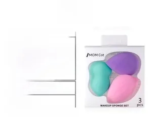 Tabella dettagliata del set da 3 spugnette trucco con funzione espandibile in acqua