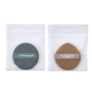 Borla de Maquillaje de Esponja Hidrofílica sin Látex para Base Polvo Uso en Seco y Húmedo Lindo Diseño de Frutas