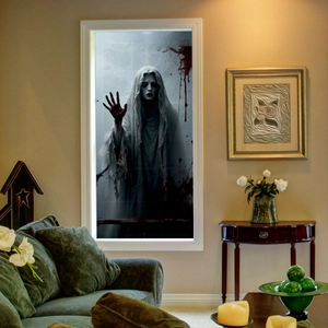 Stickers électrostatiques fantôme et mains ensanglantées pour décorations d'Halloween