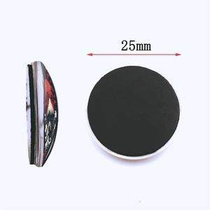 Japanese Mount Fuji and sea wave 25mm round glass fridge magnet home decor
