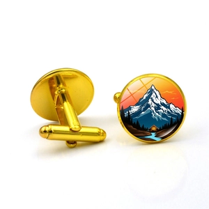 Gemelos Explorador Aventura Montaña Camping Exterior Viaje Paisaje Redondo Aleación Vidrio Gemelos para Camisa Hombre Regalo Decorativo