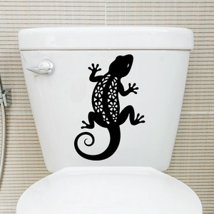 Creative Animal Wall Stickers Waterproof PVC Decals Window Bathroom Living Room Modern Simple Black White Cat Dog Gecko