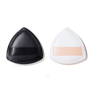 Weicher Dreieckiger Make-Up-Schwamm Hydrophiler Nicht-Latex-Schwamm Für Puder-Creme-Grundierung Trocken-Nass-Dual-Use-Bandgriff-Schönheitswerkzeug
