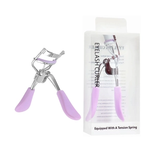 Recourbe-cils violet avec ressort de tension et boîte de rangement transparente
