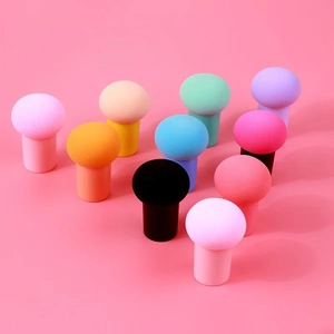 Colorful mushroom head makeup sponges set for liquid foundation and blending