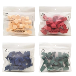 ALYAN Geometric Makeup Sponges Large Pack Triangle Diamond Hexagon Foundation Puffs Hydrophilic Polyurethane Beauty Tools Set
