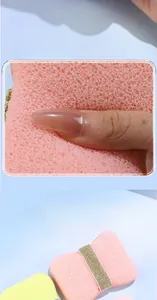 Macro shot of ultra-soft, high-elasticity cheese bath sponges showing texture and rebound