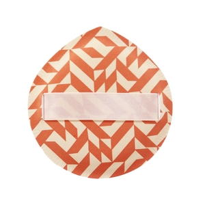 Professioneller Japanischer Rubycell Marshmallow Kissen Puderquaste Weicher Geometrischer Oranger Gitter Make-up Schwamm Für Flüssiges Foundation Blending Beauty Tool