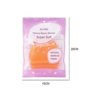 Éponge faciale orange extra large super douce pour le démaquillage et le bain