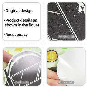 Waterproof wall stickers with matte texture and strong adhesive backing for decor