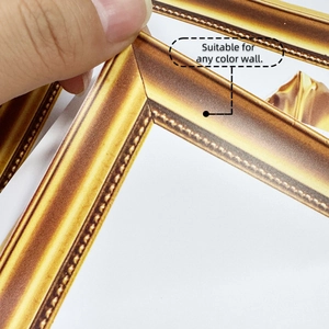 Macro detail of flexible gold leaf wall sticker showing metallic texture and thinness